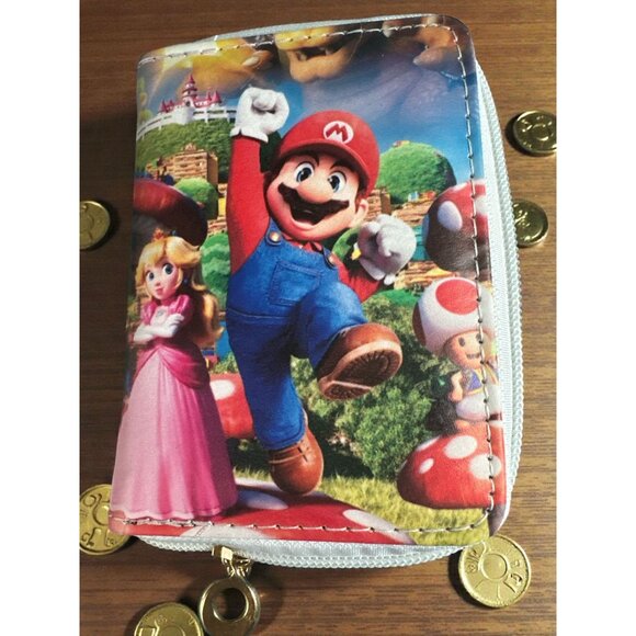 Accessories | Super Mario Red Zippered Coin Purse Mario Character ...